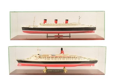 Lot 413 - MODEL KITS - RMS QUEEN MARY & QUEEN ELIZABETH II
