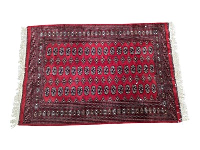 Lot 990 - VINTAGE 20TH CENTURY BOKHARA PAKISTAN FLOOR RUG