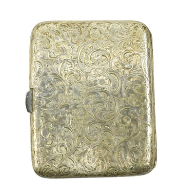 Lot 84 - EDWARD VII HALLMARK SILVER CARD CASE