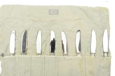 Lot 20 - GEORG JENSEN - CANTEEN OF STERLING SILVER CUTLERY IN OLD DANISH PATTERN