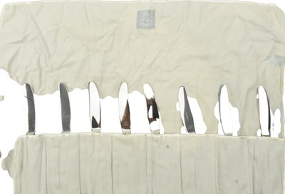 Lot 20 - GEORG JENSEN - CANTEEN OF STERLING SILVER CUTLERY IN OLD DANISH PATTERN