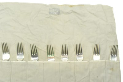 Lot 20 - GEORG JENSEN - CANTEEN OF STERLING SILVER CUTLERY IN OLD DANISH PATTERN