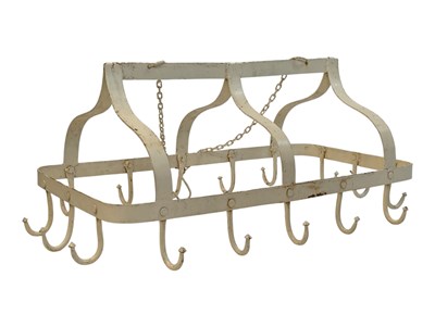 Lot 997 - EARLY 20TH CENTURY PAINTED METAL HANGING MEAT HOOKS