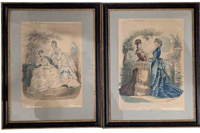 Lot 117 - PARIS FASHIONS - PAIR OF 19TH CENTURY HANDCOLOURED LITHOGRAPHS