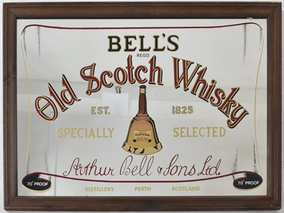 Lot 139 - MID 20TH CENTURY BELL'S OLD SCOTCH WHISKY MIRROR