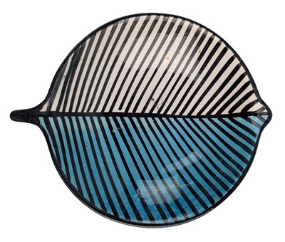 Lot 52 - ALDO LONDI - A RETRO ITALIAN POECELAIN LEAF PLATE FOR BITOSSI
