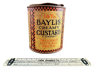Lot 233 - THOR HAMMER CO. / BAYLIS CREAM CUSTARD - TWO ADVERTISING ITEMS