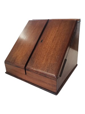 Lot 334 - 19TH CENTURY VICTORIAN MAHOGANY DESK TIDY