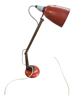 Lot 825 - TERENCE CONRAN FOR HABITAT MACLAMP - 1960S RED DESK LAMP