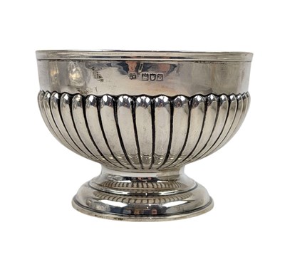 Lot 7 - 19TH CENTURY LATE VICTORIAN HALLMARKED SILVER ROSE BOWL