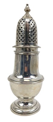Lot 155 - GEORGE VI HALLMARKED SILVER SUGAR SIFTER CASTOR