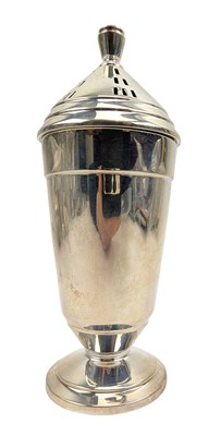 Lot 154 - GEORGE V HALLMARKED SILVER SUGAR SIFTER CASTOR