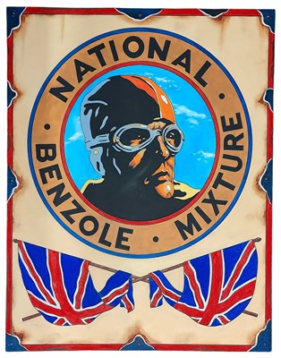 Lot 97 - NATIONAL BENZOLE - ARTIST'S IMPRESSION OF A ENAMEL SIGN