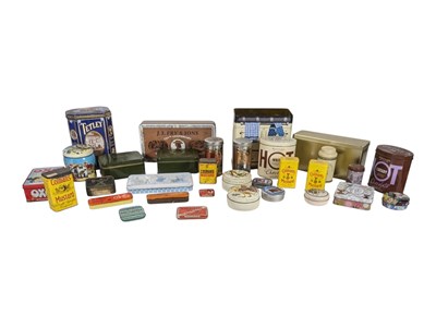 Lot 340 - LARGE COLLECTION OF MID CENTURY & LATER ADVERTISING TINS