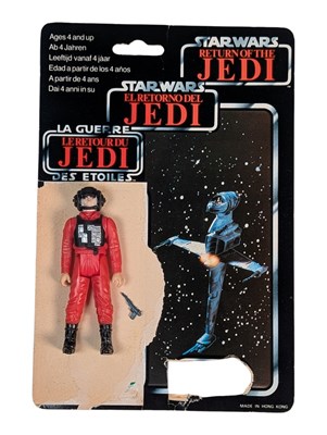 Lot 557 - STAR WARS - VINTAGE B-WING PILOT TRI-LOGO ACTION FIGURE