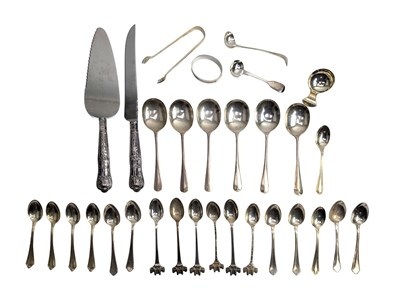 Lot 170 - COLLECTION OF 19TH/20TH HALLMARKED SILVER FLATWARE