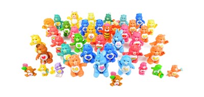 Lot 713 - CARE BEARS - VINTAGE RUBBER CARE BEARS ACTION FIGURES