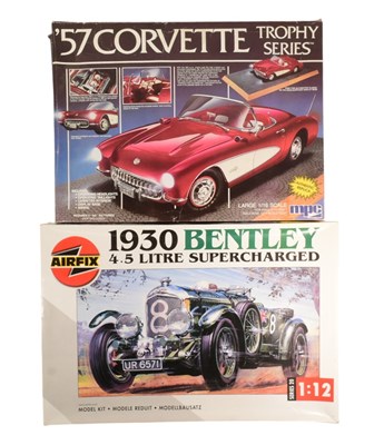 Lot 475 - MODEL KITS - AIRFIX & AMT PLASTIC MODEL CAR KITS