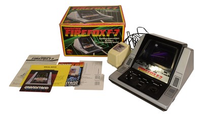 Lot 492 - RETRO GAMING - VINTAGE GRANDSTAND FIREFOX F-7 VIDEO GAME CONSOLE
