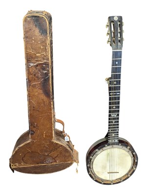 Lot 427 - EDWARDIAN SEVEN STRING BANJO