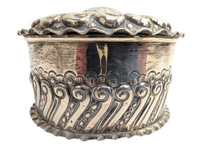 Lot 179 - 19TH CENTURY VICTORIAN HALLMARKED SILVER CADDY BOX