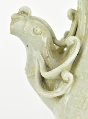 Lot 111 - SOUTHERN SONG QINGBAI "PHOENIX" WINE EWER 宋 青白 凤穿牡丹酒壶