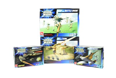 Lot 85 - STAR WARS - COLLECTION OF AMT / ERTL BOXED MODEL KITS