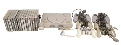 Lot 490 - RETRO GAMING - VINTAGE PLAYSTATION CONSOLE & GAMES