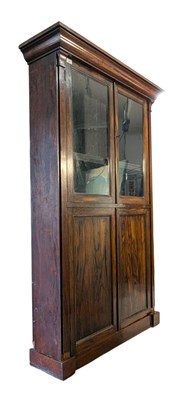 Lot 267 - GEORGE III 19TH CENTURY ROSEWOOD LIBRARY BOOKCASE