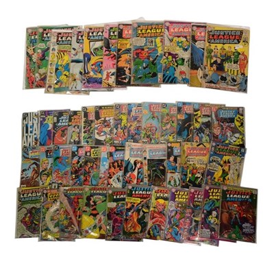 Lot 497 - COMIC BOOKS - VINTAGE JUSTICE LEAGUE OF AMERICA - SILVER & BRONZE AGE