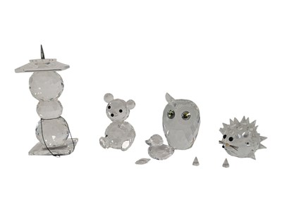 Lot 145 - SWAROVSKI - COLLECTION OF LATE 20TH CENTURY CRYSTAL GLASS FIGURES
