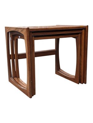 Lot 837 - G PLAN FURNITURE - MID CENTURY RETRO TEAK NEST OF TABLES QUADRILLE RANGE