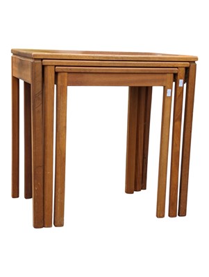 Lot 840 - MCINTOSH FURNITURE - VINTAGE MID CENTURY TEAK NEST OF TABLES