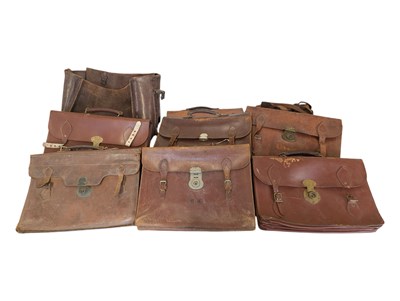 Lot 351 - COLLECTION OF VINTAGE BROWN LEATHER SATCHELS