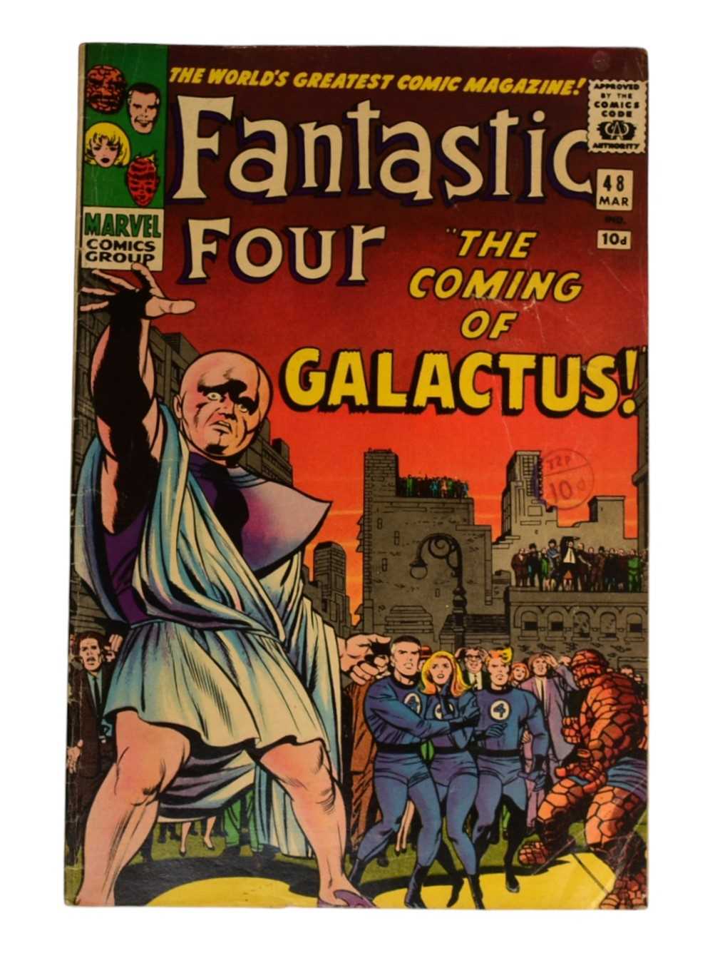Lot 595 - COMIC BOOKS - FANTASTIC FOUR #48 THE COMING OF GALACTUS
