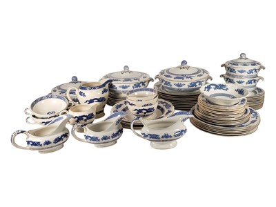 Lot 139 - LARGE COLLECTION OF 20TH CENTURY DRAGON PATTERNED BLUE AND WHITE DINNERWARE