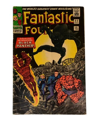 Lot 597 - COMIC BOOKS - FANTASTIC FOUR #52 BLACK PANTHER