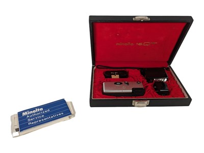 Lot 386 - MINOLTA, JAPAN - VINTAGE 20TH CENTURY SUBMINIATURE 16 QT CAMERA