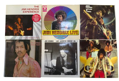 Lot 60 - JIMI HENDRIX - COLLECTION OF 6 UNOFFICIAL RELEASES