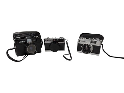 Lot 193 - JAPAN - THREE 20TH CENTURY 35MM VIEWFINDER CAMERAS