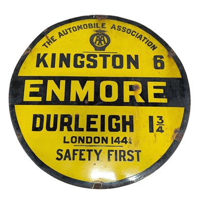 Lot 180 - AA ROAD SIGN FOR KINGSTON 6 ENMORE DURLEIGH