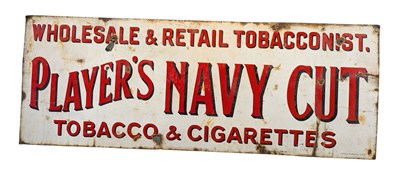 Lot 140 - PLAYER'S NAVY CUT - ENAMEL ADVERTISING SIGN