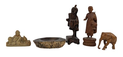 Lot 84 - COLLECTION OF 20TH CENTURY CHINESE & THAI FIGURINES SCULPTURES