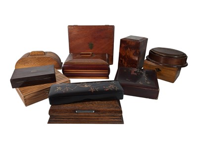 Lot 186 - COLLECTION OF 20TH CENTURY VINTAGE WOODEN BOXES