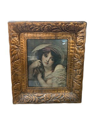 Lot 951 - LARGE EARLY 20TH CENTURY PORTRAIT STUDY OF LADY PRINT