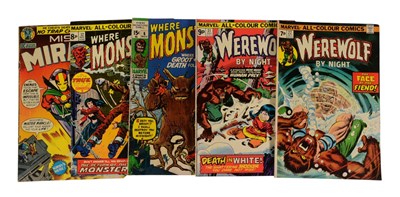 Lot 635 - COMIC BOOKS - WEREWORLF / WHERE MONSTERS DWELL / MISTER MIRACLE