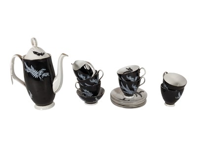 Lot 160 - ROYAL ALBERT - 20TH CENTURY NIGHT & DAY PATTERN COFFEE SERVICE