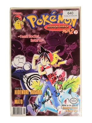 Lot 640 - COMIC BOOKS - VIZ COMICS - POKEMON ADVENTURES SIGNED