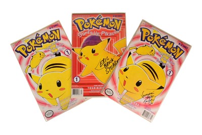 Lot 638 - COMIC BOOKS - VIZ COMICS POKEMON VOICE ACTOR SIGNED