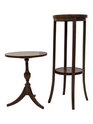 Lot 940 - REGENCY REVIVAL TRIPOD SIDE TABLE & PLANT STAND